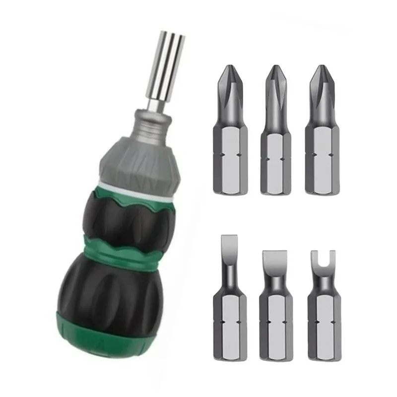 

Multiuse Ratchet Screwdriver Set With Alloy Steel Bits For Various Home Professional Repair Assembly Tasks