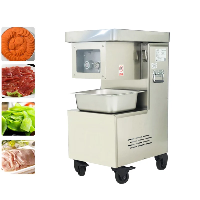 

Commercial Meat Cutter Machine Double Incision Meat Slicer Machine Cut Meat Shredded Diced Machine 3000W