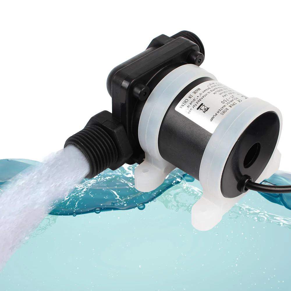 Water Heater Shower Floor Heating Booster Pump DC 12V 24V Micro Submersible Water Pump Brushless Solar Motor Water Pump