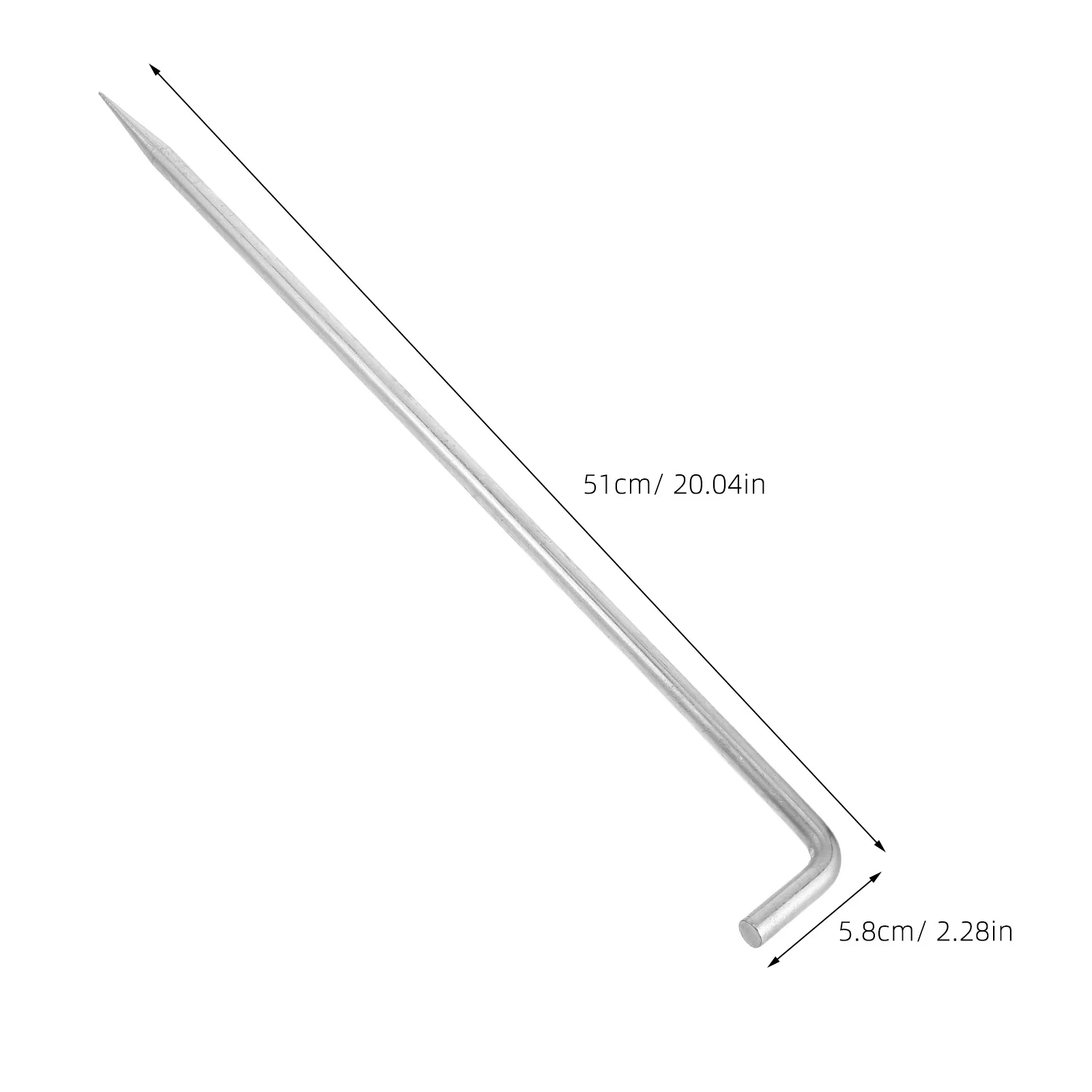 قضيب تأريض عالي التحمل، طقم حصة مستقيمة معدنية مجلفنة، هوائي سياج كهربائي خارجي، دبوس تأريض لحماية السلامة