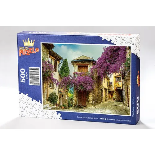 King Of Puzzle Provence street-France Puzzle in legno 500 pezzi (SK08-D)