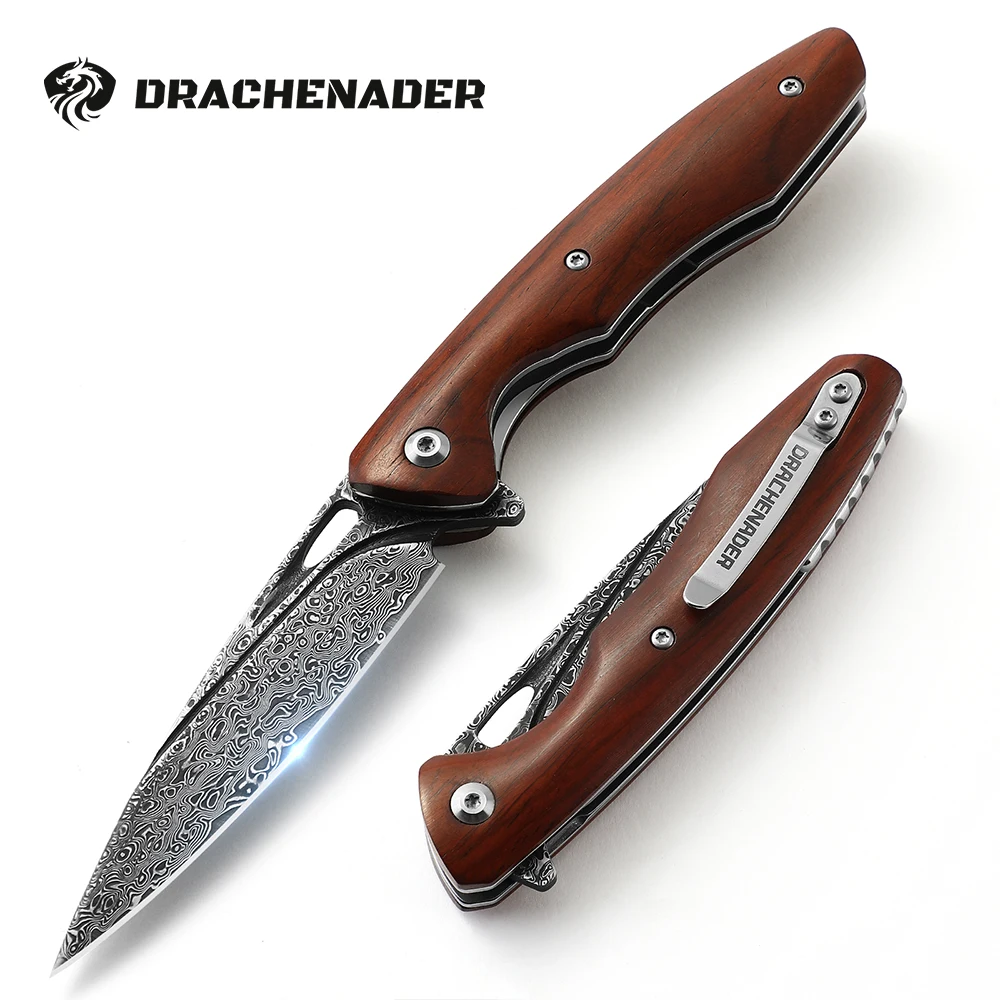 Damaskus Klappmesser, VG10 Stahl kern Taschen messer für Männer Frauen, Outdoor Camping Edc Messer Multi-Tool
