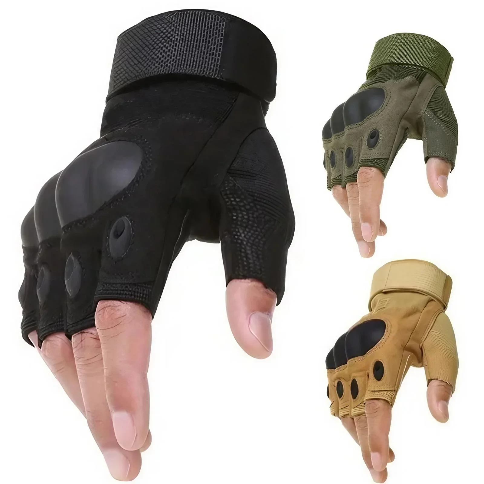 AliExpress 1Pair Durable Half Finger Tactical Gloves for Outdoor Activities Shooting Hunting Climbing Motorcycle Cycling