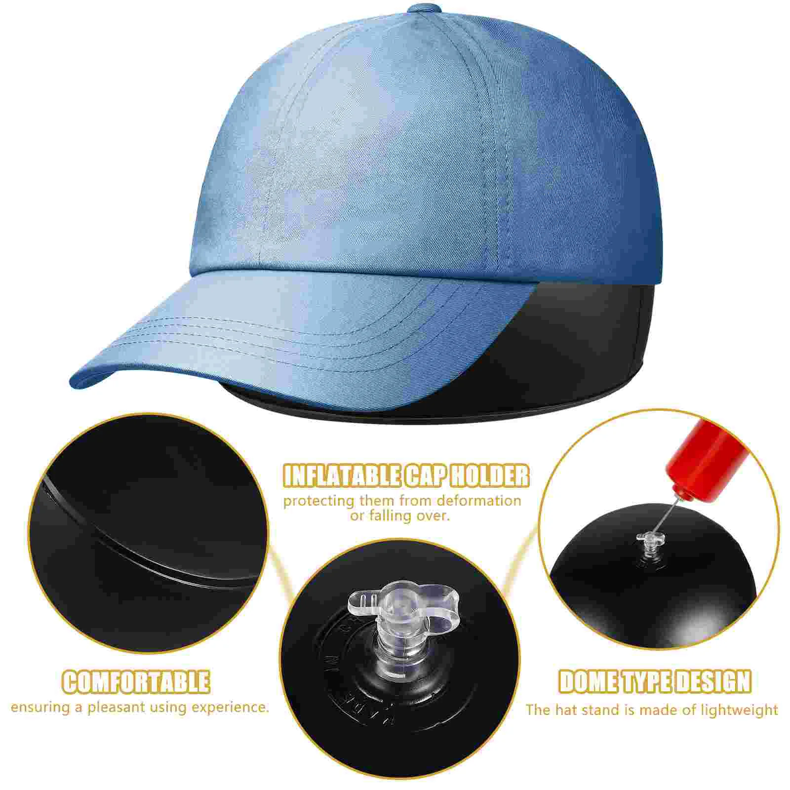   Hoed Styler Baseball Cap Rack Opblaasbare Shaper Opslag Running Tafelblad Stand Pvc Display Man