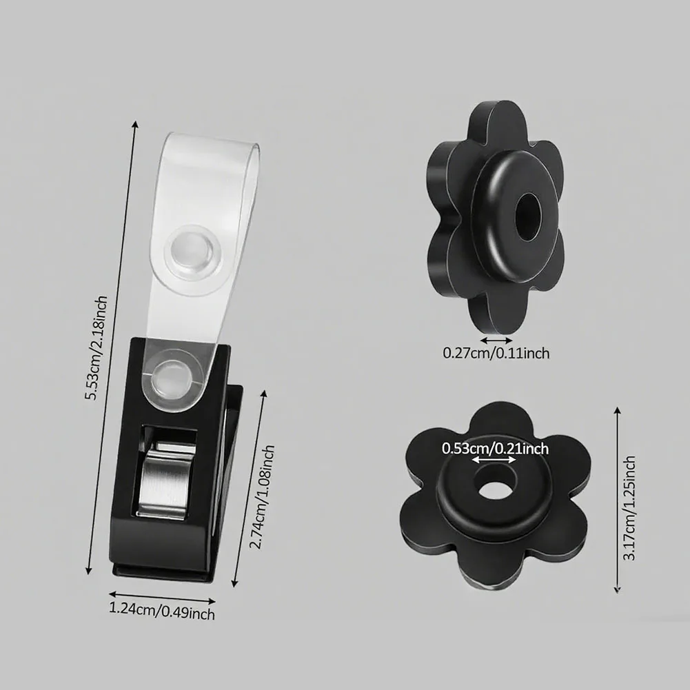 Garden Flag Holders 20 Pack Adjustable with Anti Wind Clips and Rubber Stoppers Designed to Keep Flags Secure in Wind