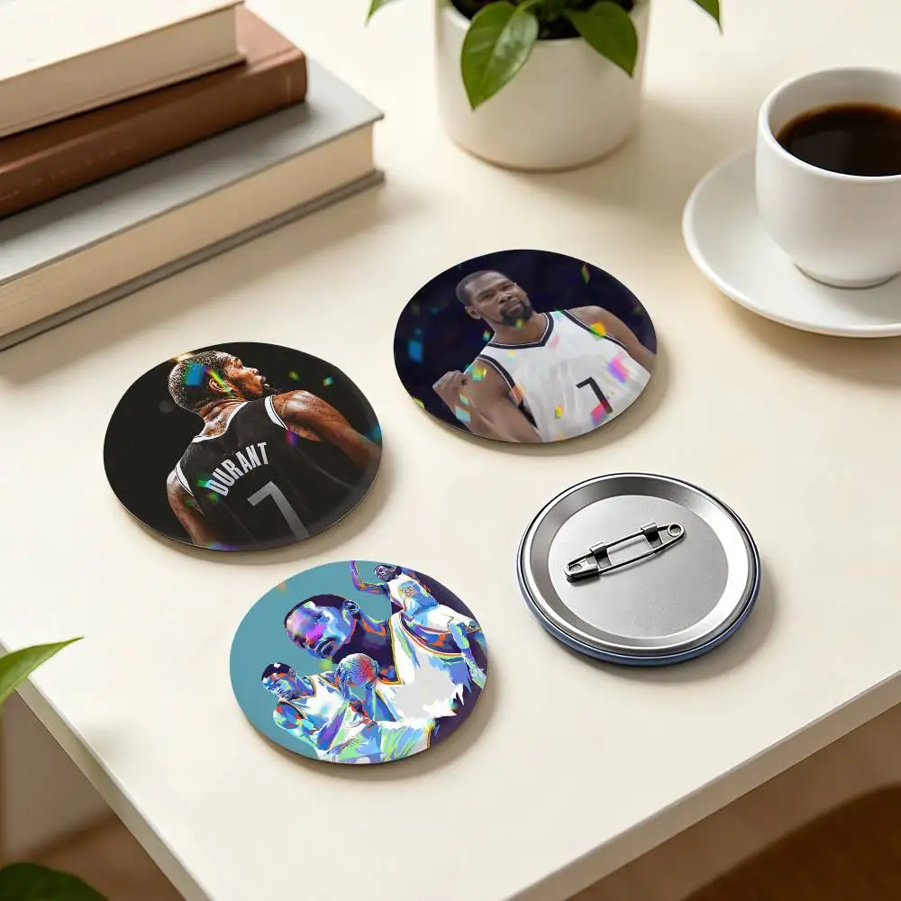 S-Slim Reaper K-Kevin Durant  25 32 44 58 75mm Badges Personalized Round Brooches Pins Accessory Gift