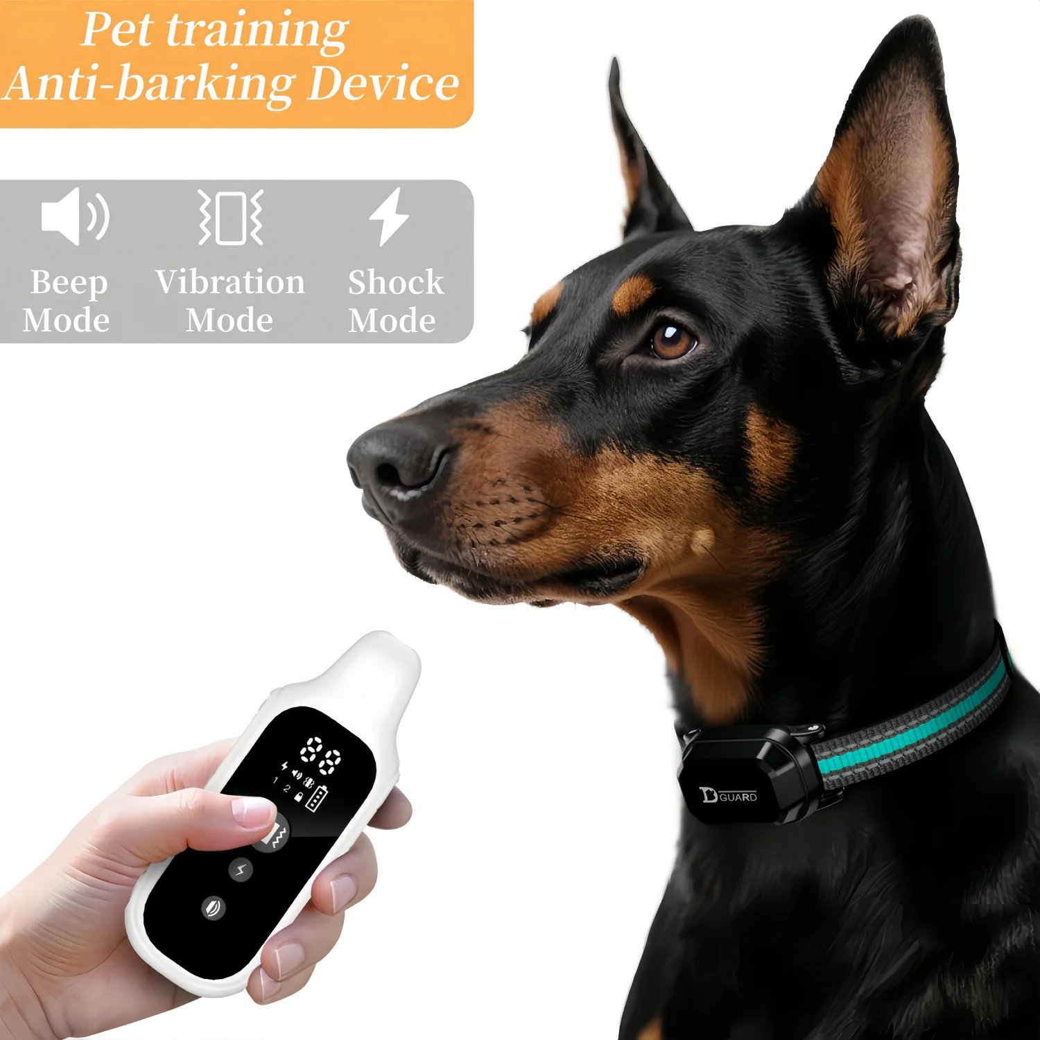 

YHLC 3300ft Waterproof Anti Barking Dog Collar, Rechargeable Bark Stopper, Stop Barkin, Electric dog Training Collar for all Dog