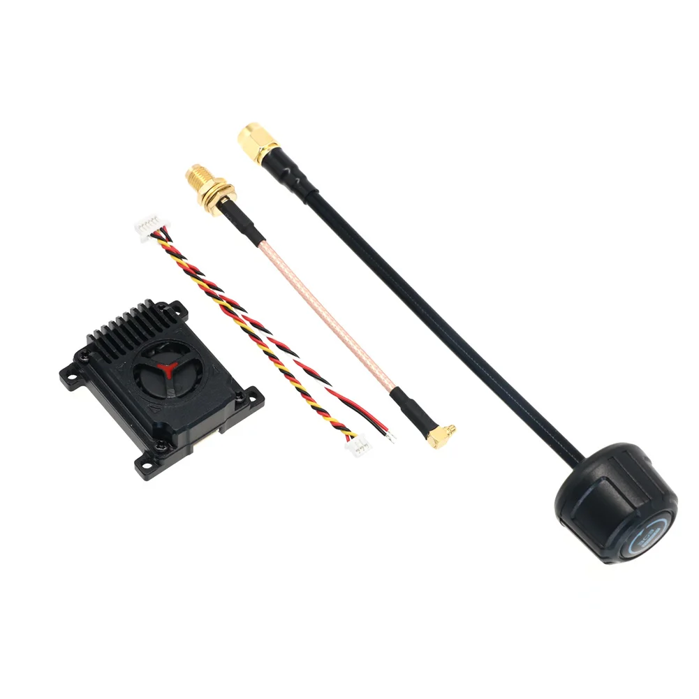 AneegFpv 3.3G 4W FPV VTX Analog Video Transmitter Kit 3.3G VRX พร้อม RHCP เสาอากาศสําหรับ Skyzone/fatshark FPV แว่นตา