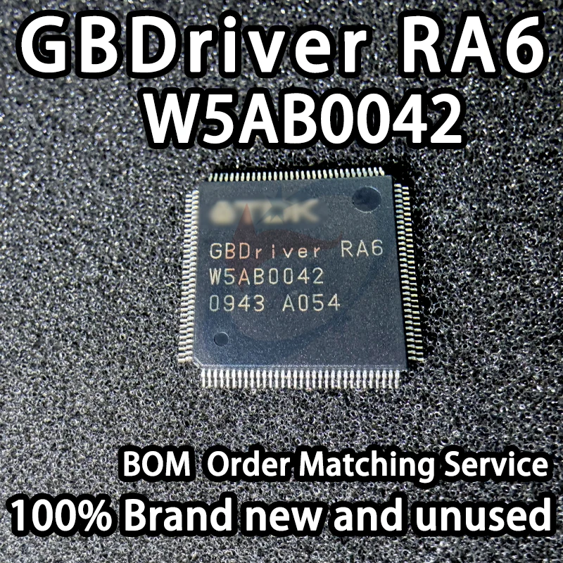 【100% Brand New】GBDriver RA6 GBDRIVERRA6 W5AB0042 TQFP-128 NAND Flash Memory Storage Controller LSI Chip