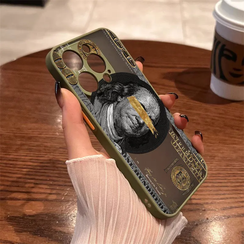 

Dollar Bill Graphic Phone Case For iPhone 13 Mini 12 11 Pro Max 16 15 14 Pro Max Plus X XR XS SE2 8 7 Plus Shockproof Back Cover