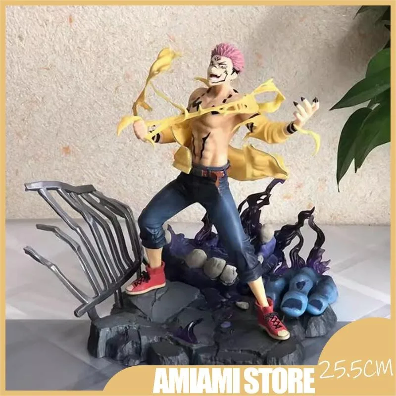 

25.5cm Jujutsu Kaisen Itadori Yuji Ryomen Sukuna Action Figures Anime Characters Desktop Ornaments Collection Dolls Gifts Toys