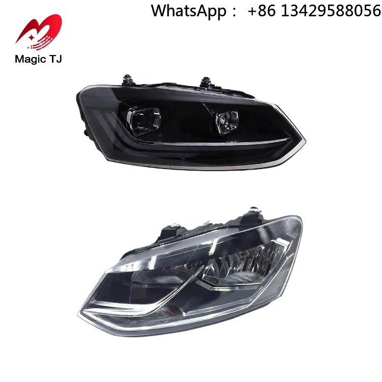 

Modified LED Running Lights Assembly for Volkswagen POLO 2011-2018 New Condition 6000k Water Turn Signal Lens Headlights for