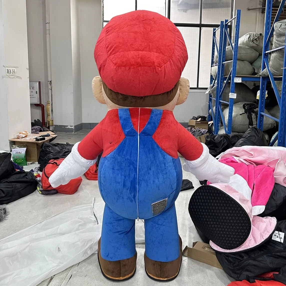 Miniso نفخ لويجي المشي دمية زي ماريو التميمة البدلة جميلة هالوين عيد الميلاد حفلة تنكرية الزي للبالغين