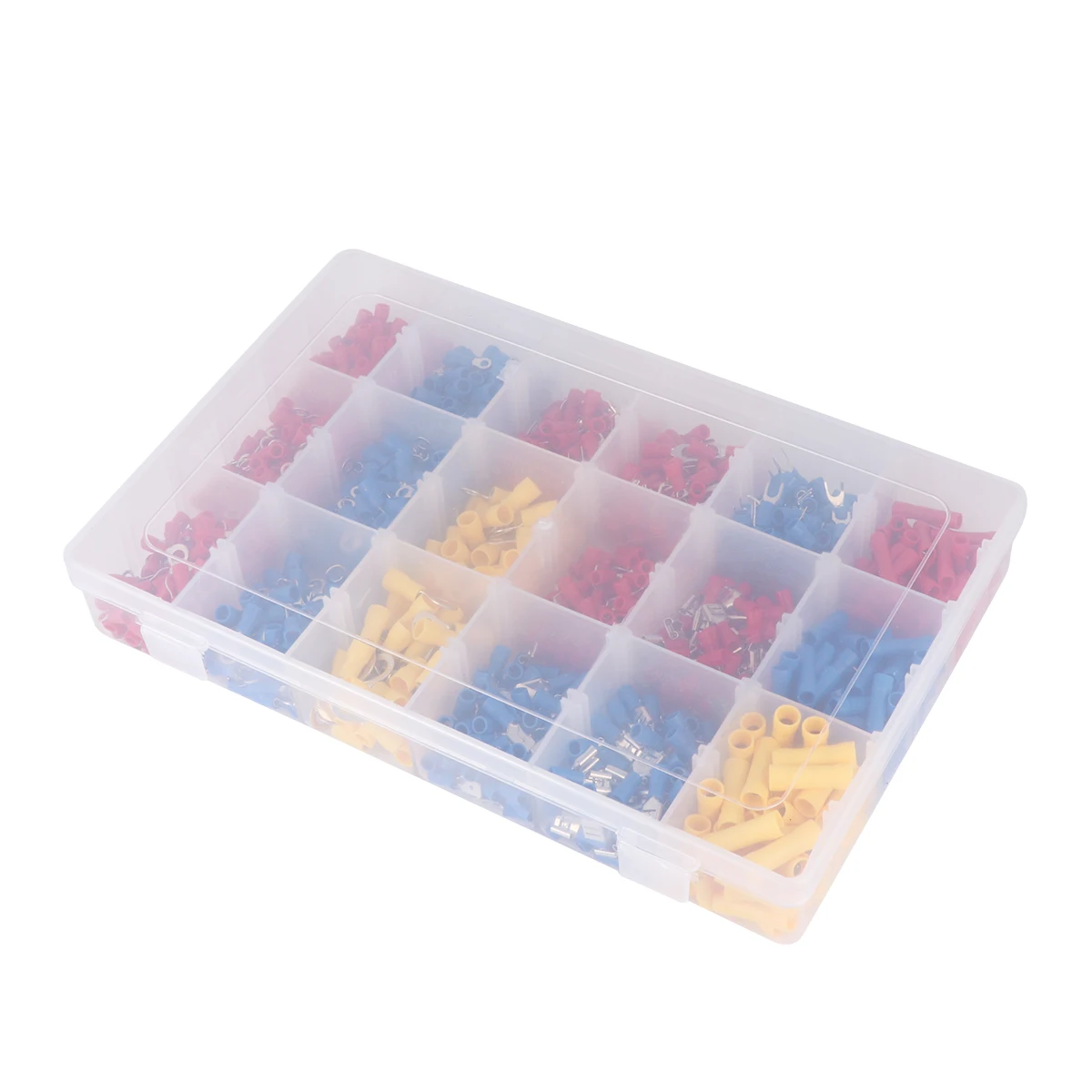

1300PCS Terminal Connectors Heavy Duty Wire Lugs Cable Closed Ends Bare Copper Eyelets Tubular for Automotive