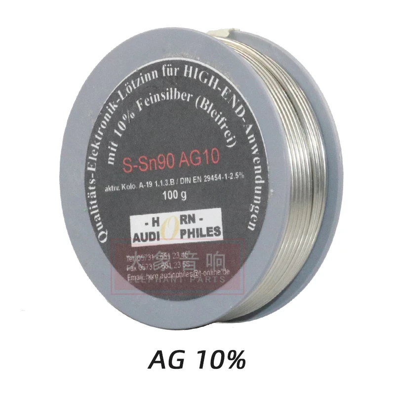 New German AG High-End Audio Fever Grade Silver Tin Wire With Silver Content Of 10% And 14% Solder Sound Balance