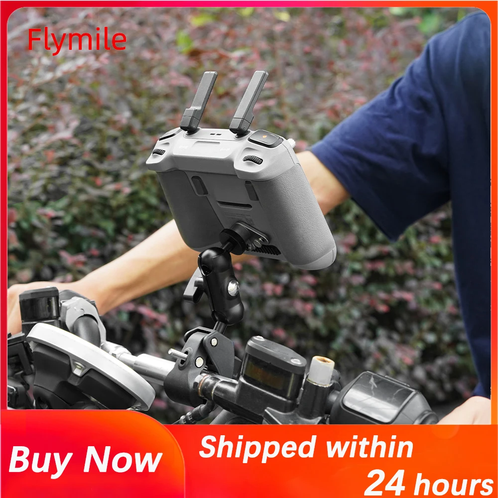 Flymile Bicycle Mount For DJI Air 3/Mini 3/4 Pro Remote Control Handlebar Clip Bracket Bike Clamp Holder For RC/RC2 Accessories