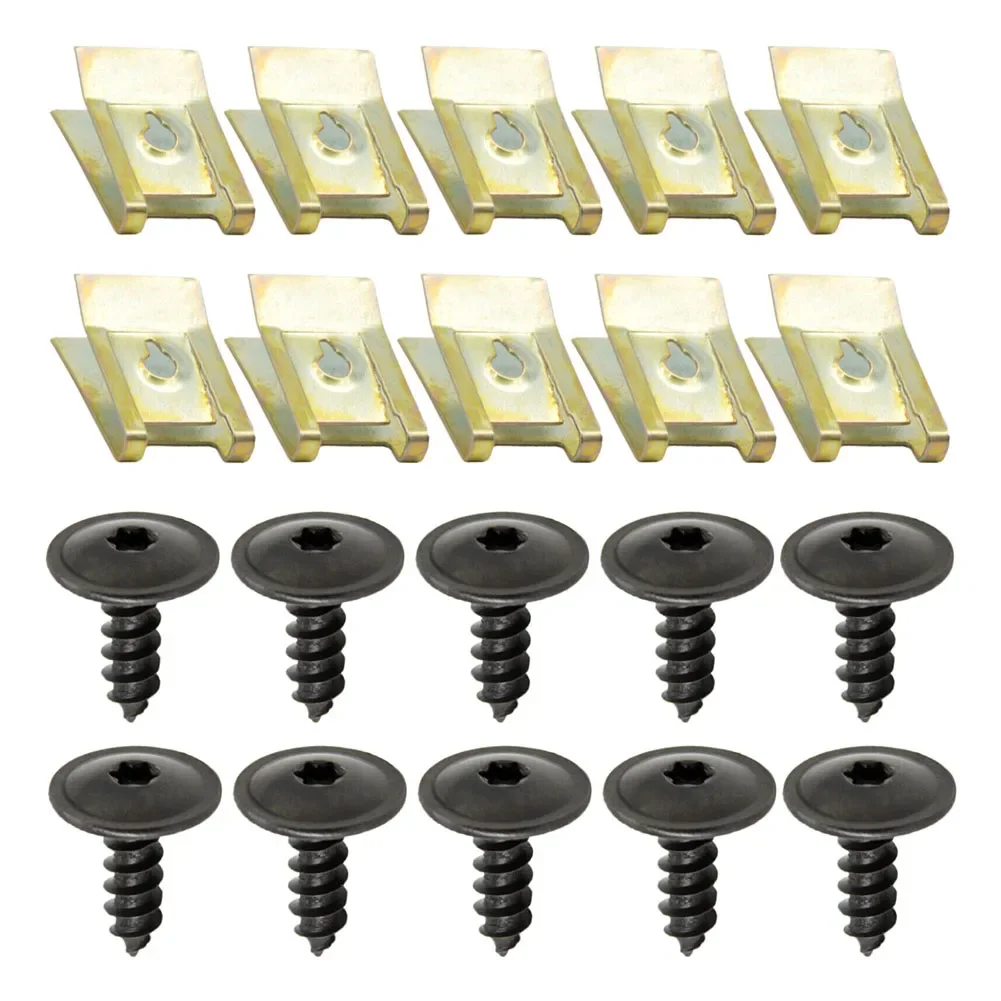 Car Accessories Auto Fastener Clips Screws & Clips Car Auto Bolt-On Hook And Loop Fastener Metal N90974701 For Golf For Passat