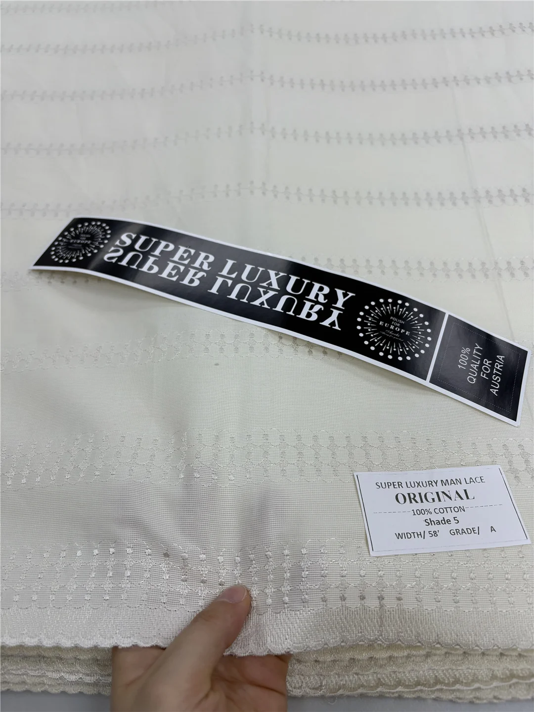 أربطة قطن 100% في سويسرا أقمشة أربطة نيجيرية عالية الجودة قماش ستان فرنسي أفريقي للرجال ملابس مادة-XX