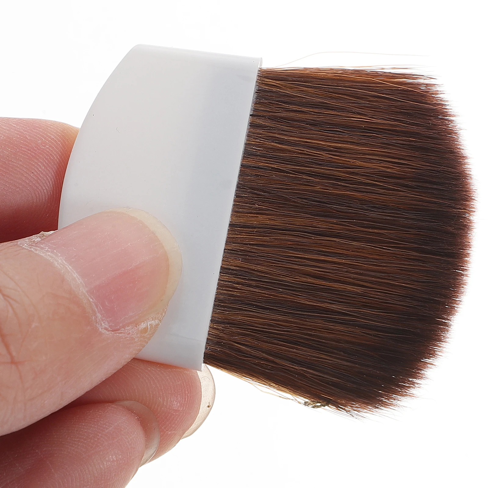 Pinceau de maquillage professionnel, 2 pièces, fond de teint, Blush, outils de beauté, crin de cheval Durable, doux et Dense, Mini Portable, pas facile à tomber