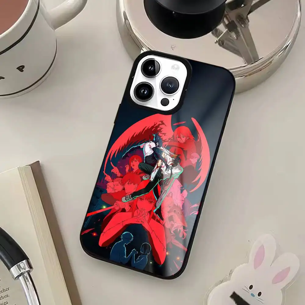 C-Chainsaw Anime M-Man Phone Case For iPhone17,16,15,14,13,12,11 Plus,Pro Max, New Magnetic Wireless Charging