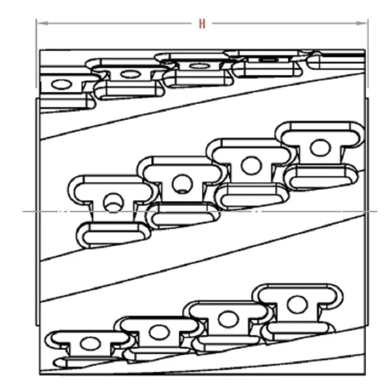 Helical cutter head steel body heavy duty