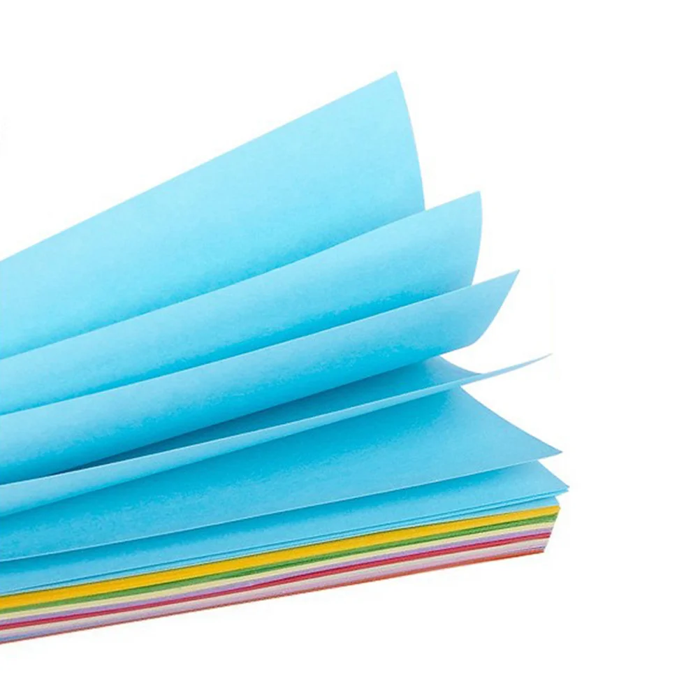 100 fogli di carta origami a colori biadesivi, fogli quadrati vivaci per carta artigianale artistica, origami pieghevoli per