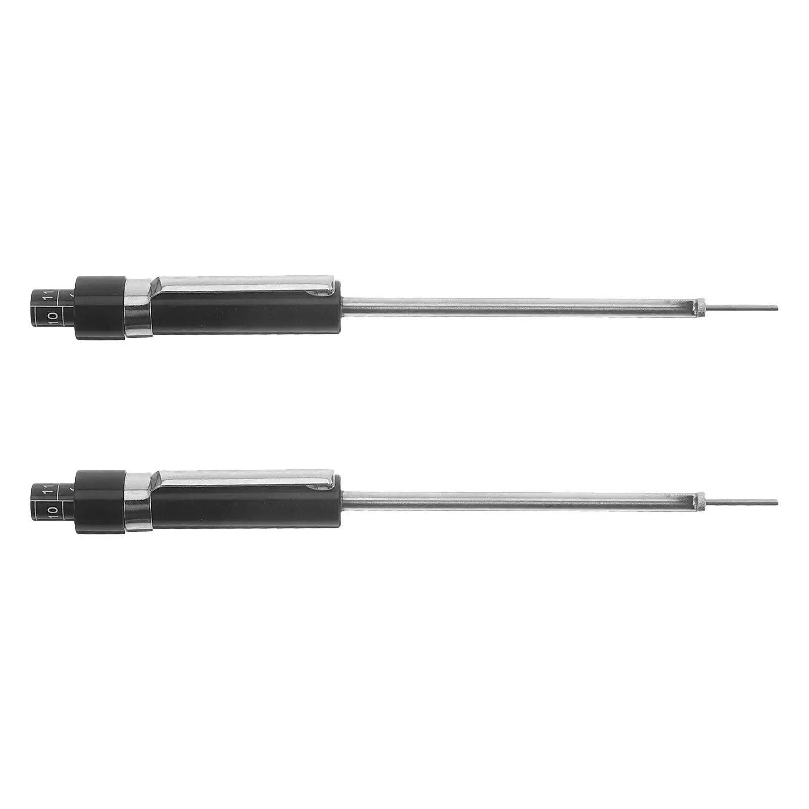 

Набор из 2 измерительных приборов для тормозных колодок: черные, железные, с четкой шкалой, для точной проверки толщины колодок при ремонте