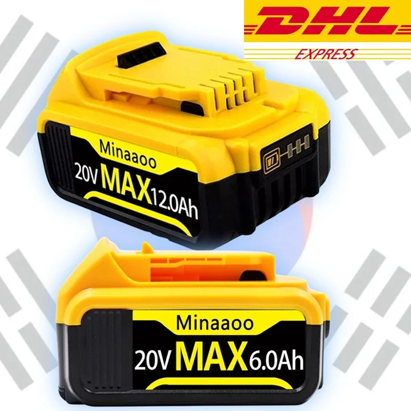 

DHL Ship For Dewalt DCB200 20V 8.0AH/6.0Ah/4.0Ah Replacement Battery Compatible with For Dewalt 18V/20V Tools Battery+charger