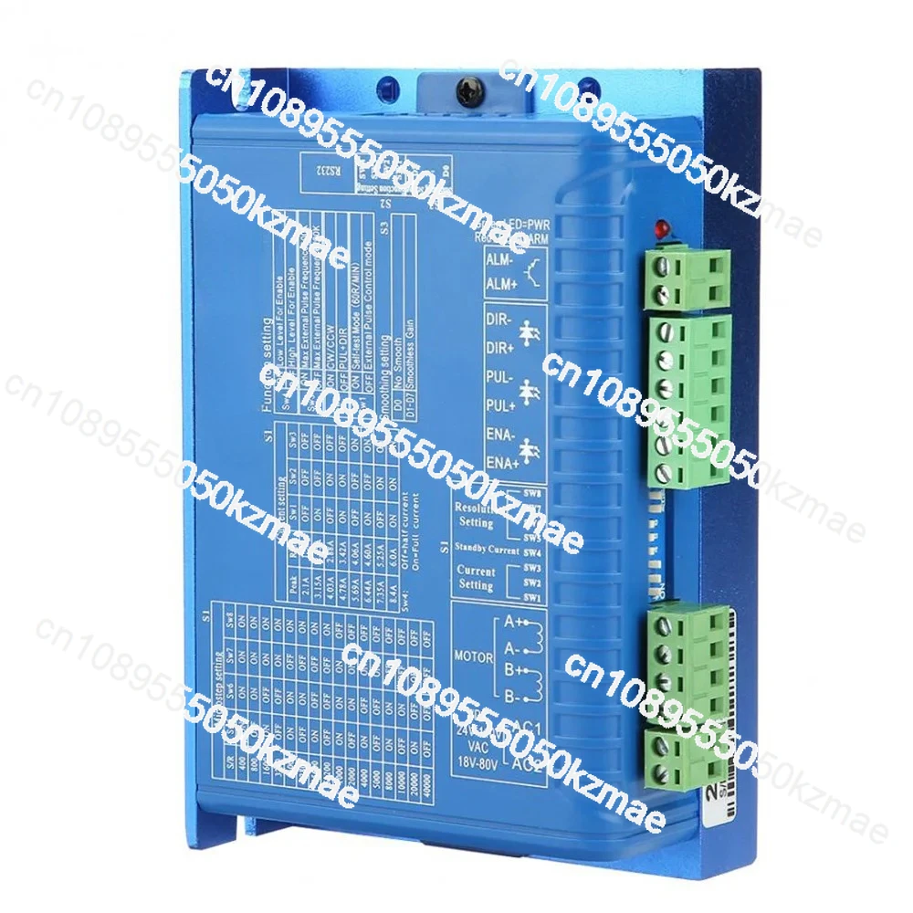 

2,1 А — 8,4 А, 24–80 В переменного/постоянного тока, 2-фазный цифровой драйвер шагового двигателя (2DM860/2DM860H) — универсальный для шаговых двигателей NEMA 34