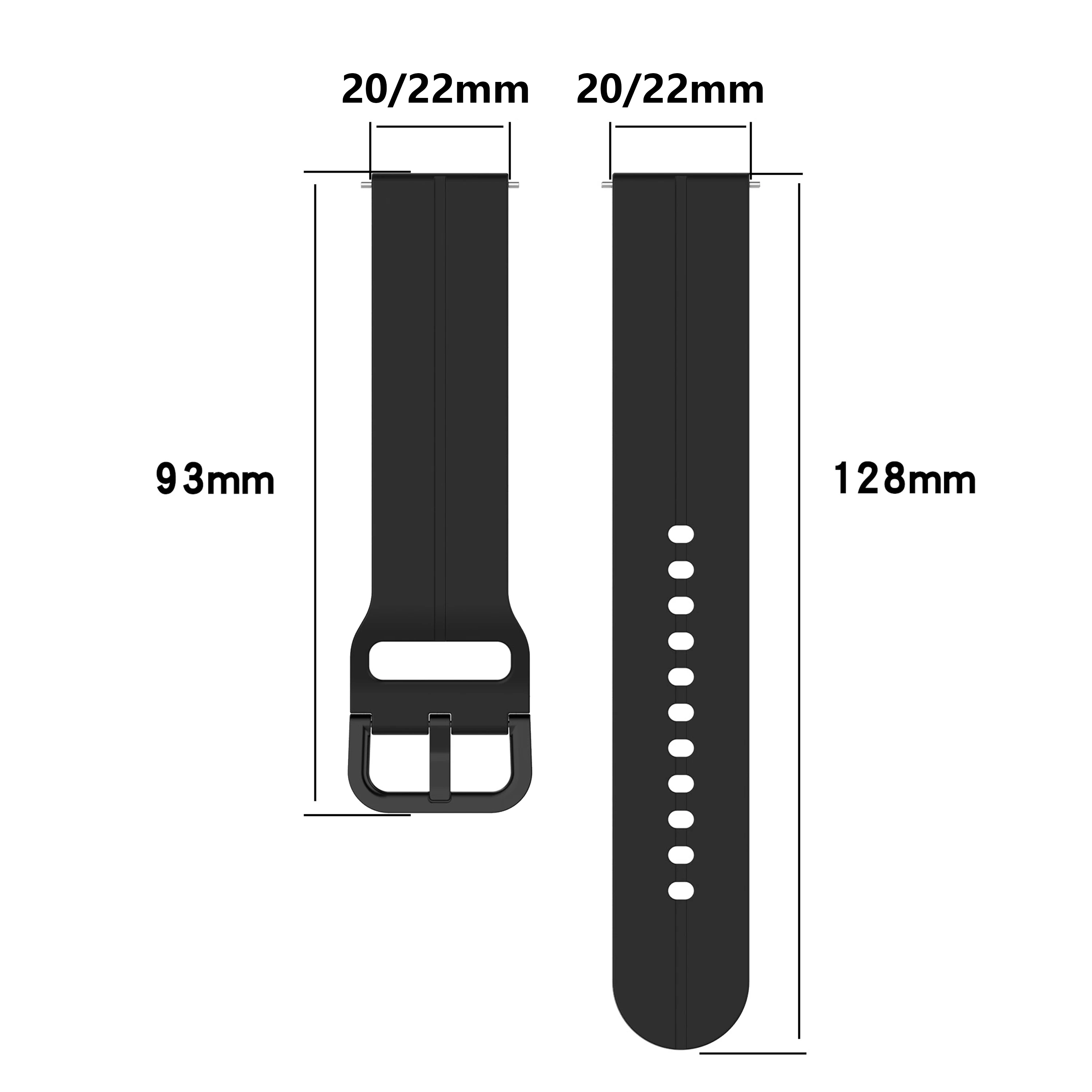 Amazfit-Huami Amazfitウォッチ用ブレスレット,シリコン,20mm,22mm,3 4 5 pro