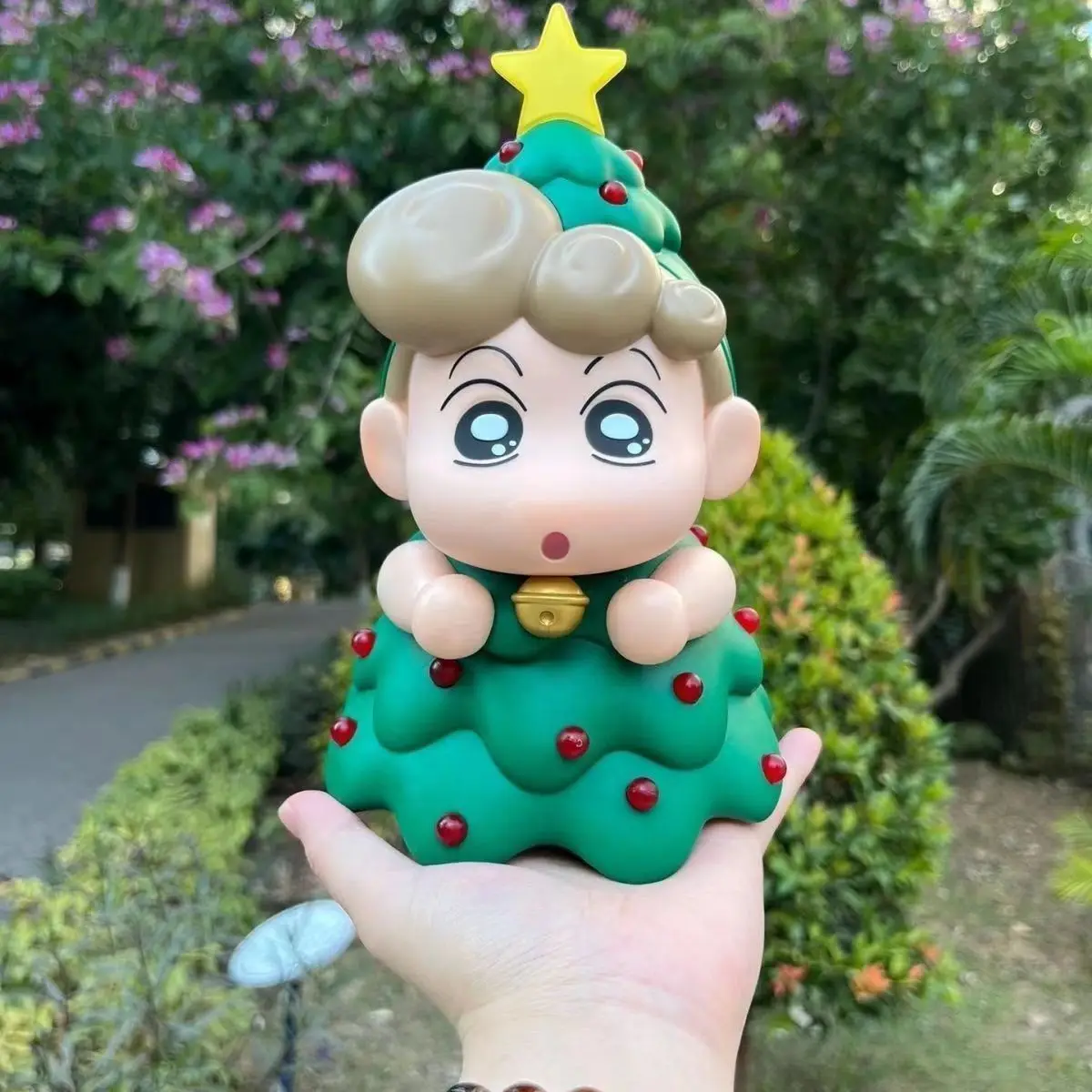 In Stock Anime Crayon Shin-Chan Figures Christmas Figurine Nohara Shinnosuke Action Figures Pvc Q Version Model Collection Toys