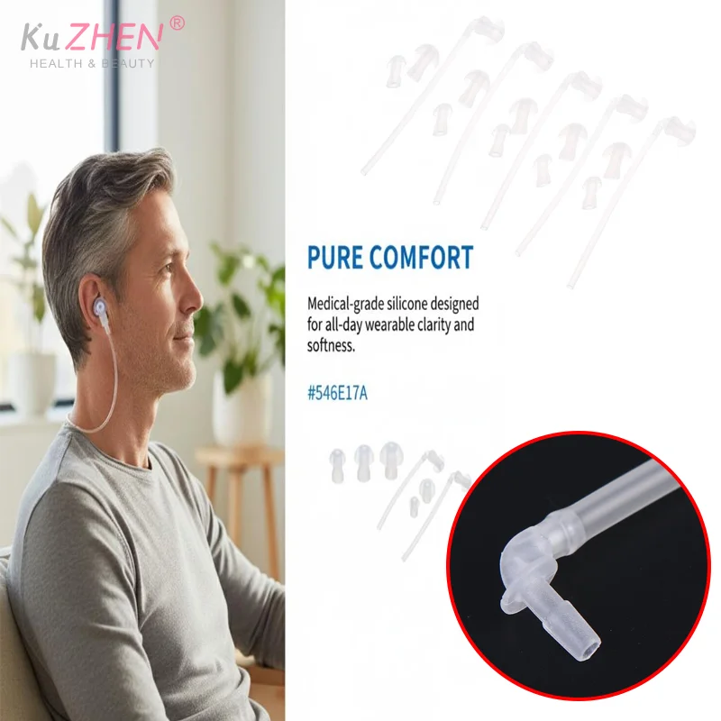 20Pcs 5set Silicone Hearing Aid Ear Tips Silicone Earplug Domes For BTE,ITE And Pocket Hearing Aids Ear Bud Replacements