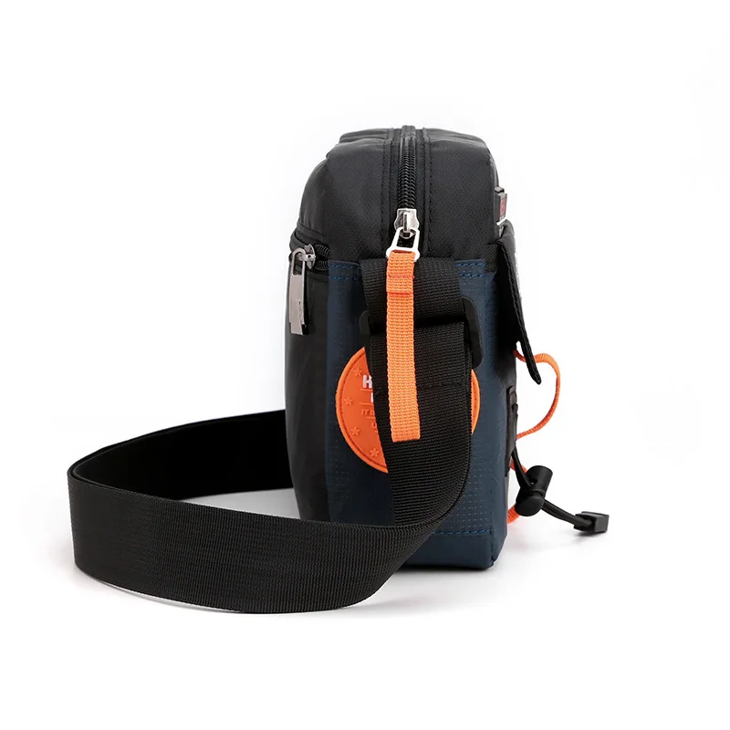 Bolso cruzado de nailon impermeable para hombre, bolsa de hombro para deportes y ocio al aire libre, a la moda, novedad