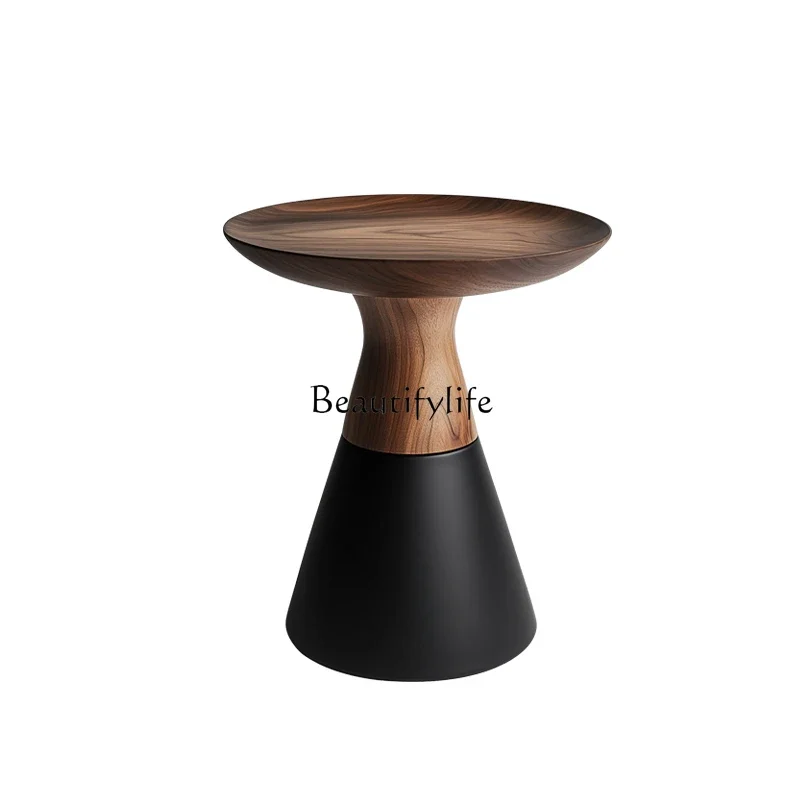 

FG17Italian minimalist art color matching solid wood edge table household small apartment living room small coffee table