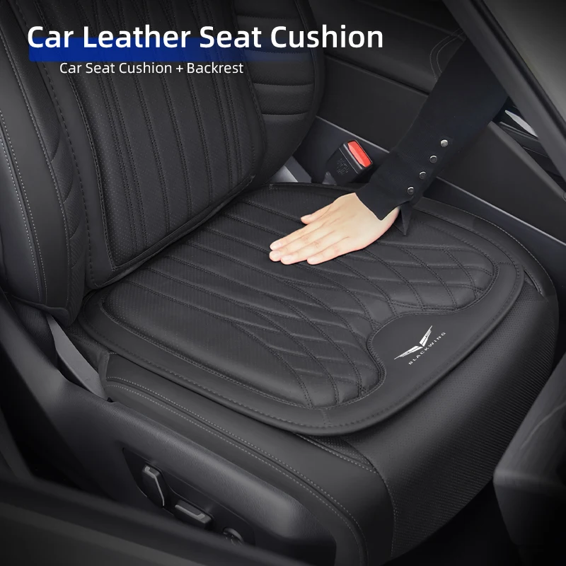Nuevo cojín elevador de cuero de lujo para coche, respaldo transpirable, funda de asiento para Cadillac Escalade CTS ATS SRX STS XT5 XT4 XT6