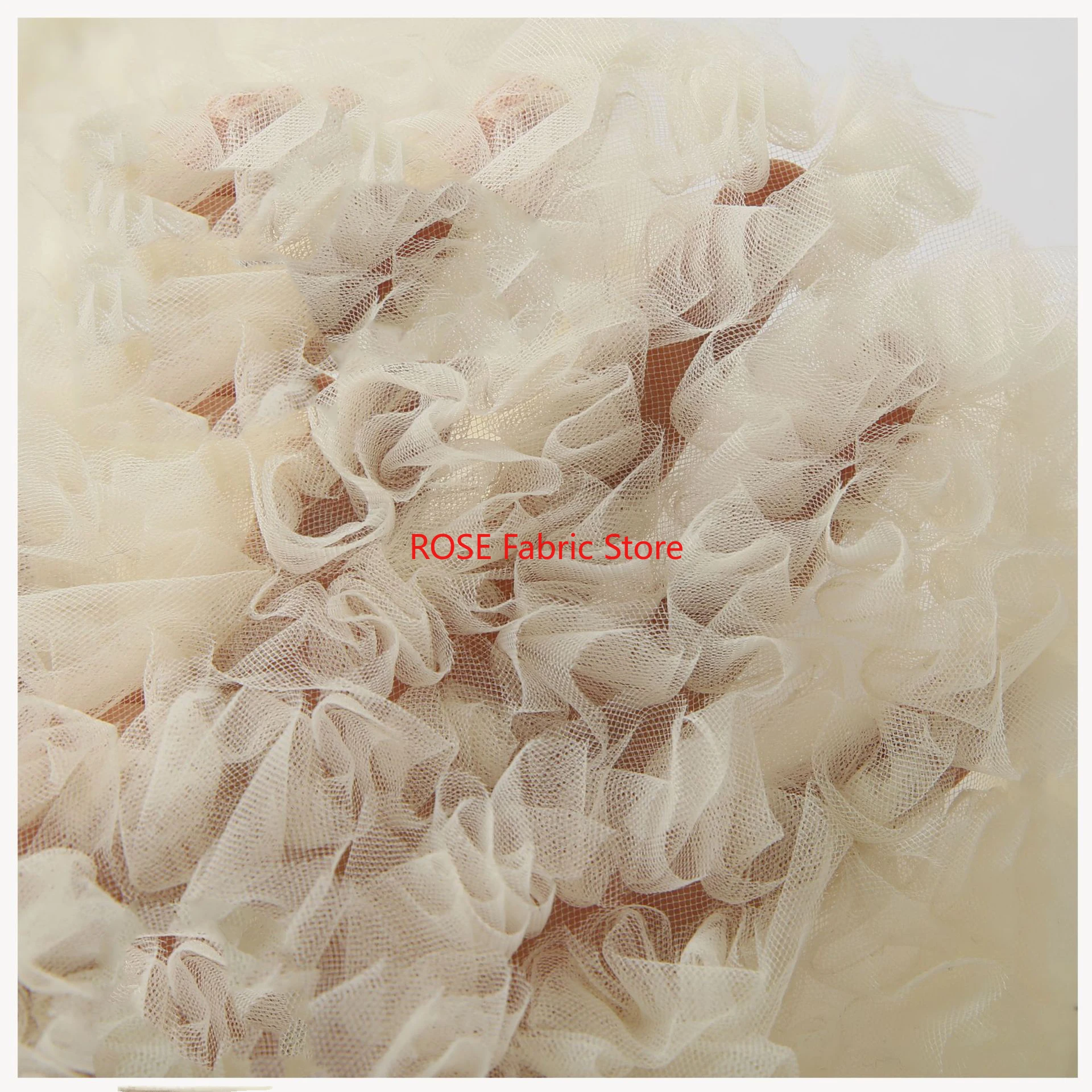 1 ياردة مجردة رغوة شبكة التطريز النسيج اللباس المعطف صنع الأزياء مصمم النسيج