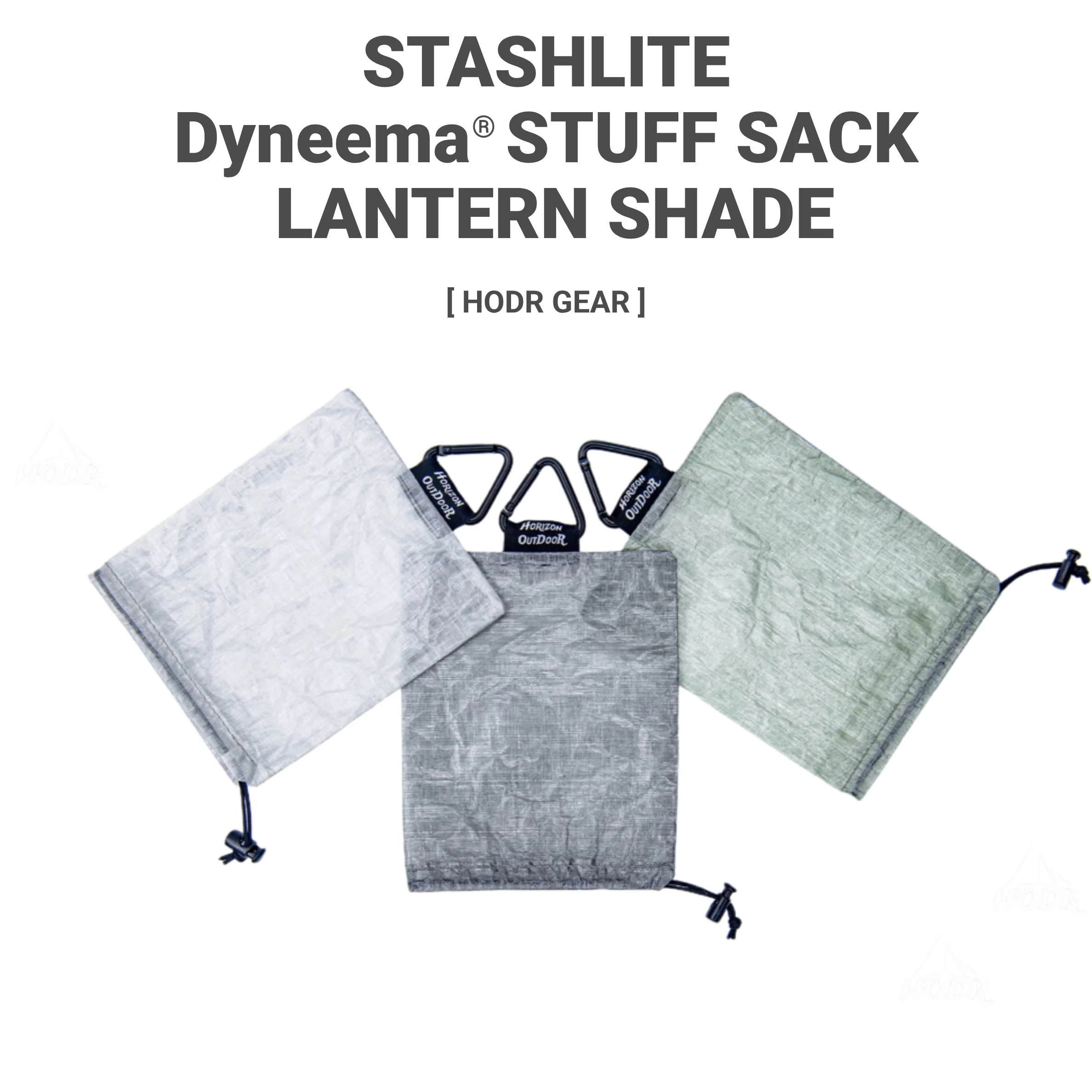 [HODRGEAR] STASHLITE Dyneema DCF Stuff Sack Ultralight Lantern Diffuser 1.0oz Bag Cuben Fiber for Outdoor Camping Hiking