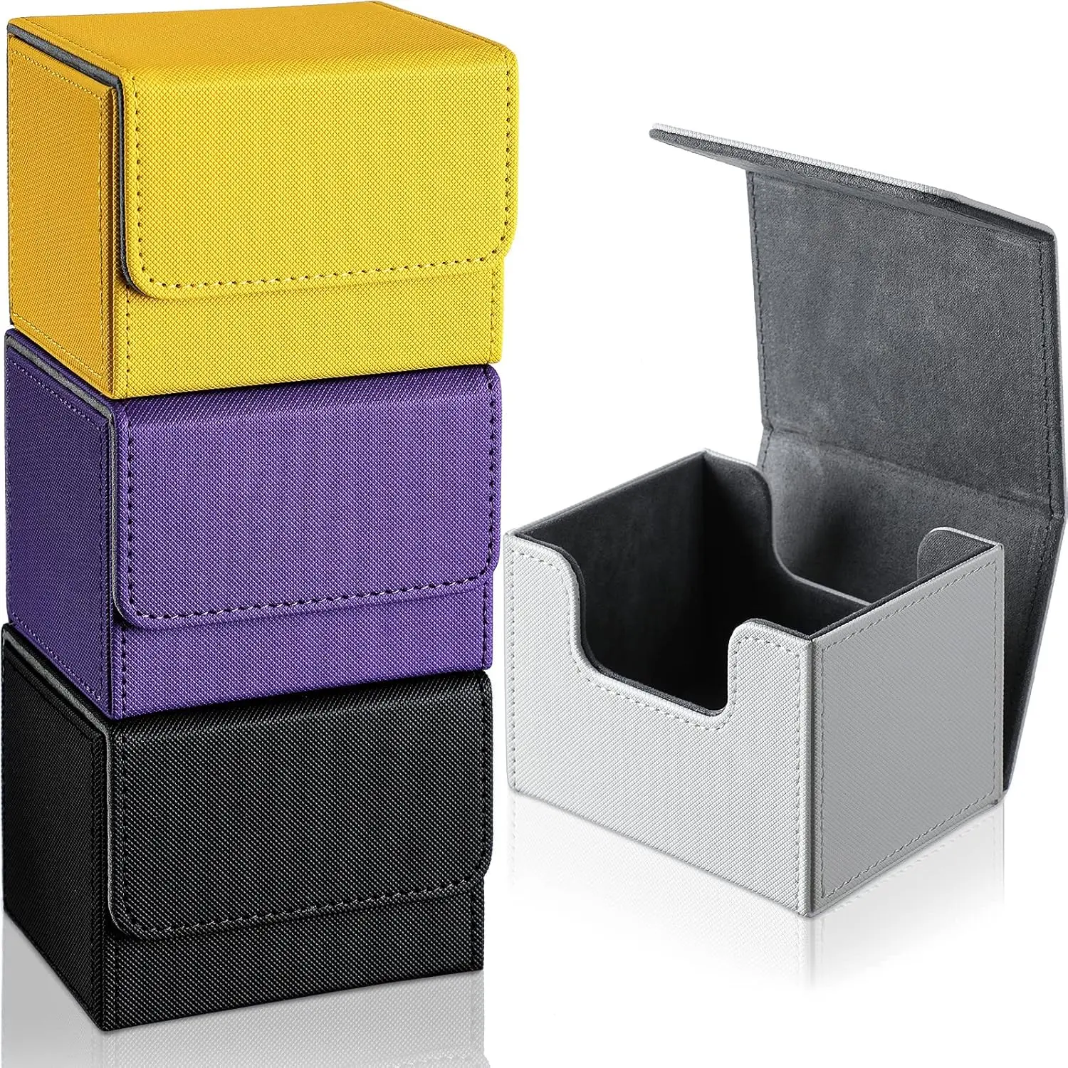 

Кожаные коробки для карт, колода для карт, игровая коробка, коробка для хранения карт, коробка для коллекционных игральных карт, совместимая с MTG Commander