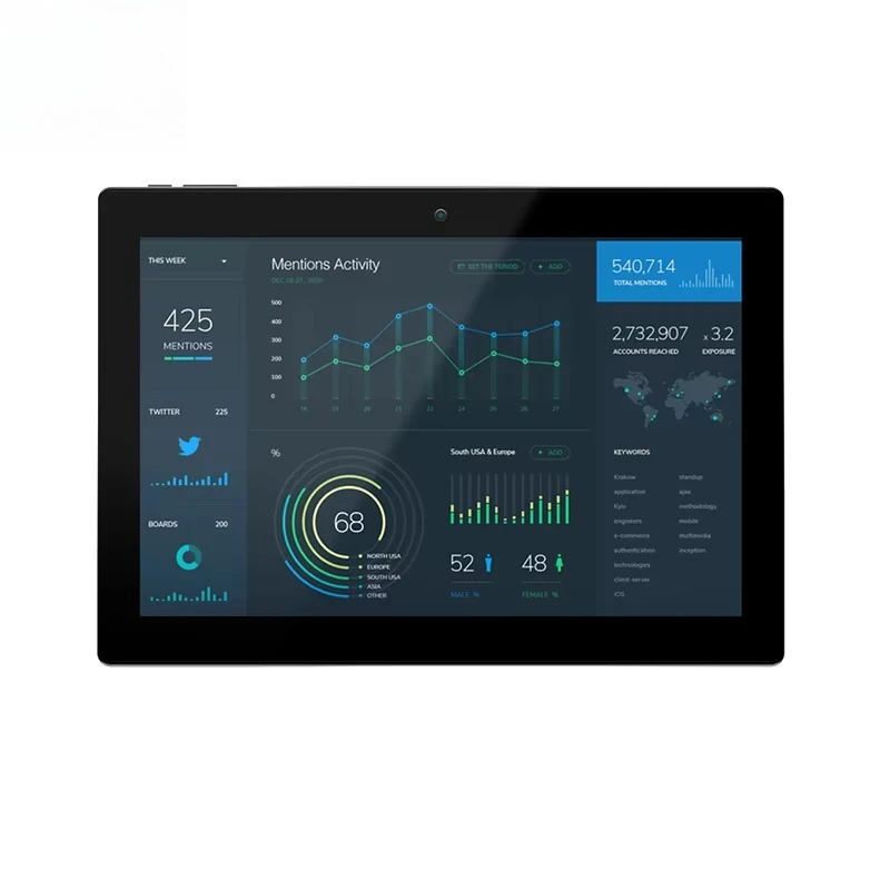 Portworld RK3568 Ubuntu Android RS485 Touch Screen Linux POE Embedded KNX 10.1