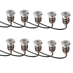 5/10 PCS LED lights 0.5W SMD2835 small recessed underground Waterproof floodlight Outdoor Garden Landscape Yard Diameter 15mm