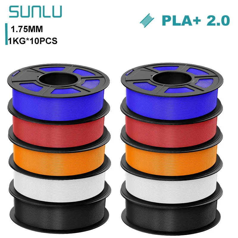 sunlu 10kg pla mais 20 filamento de impressora 3d mais forte e filamento pla plus 1000g rolo 175 mm filamento 3d apto para impressao 3d fdm 01