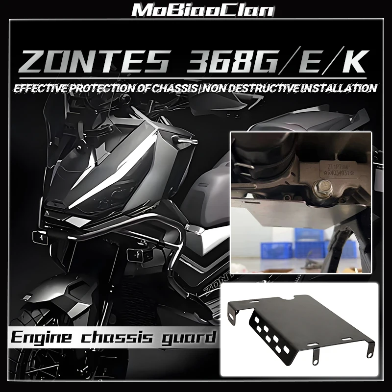 

For ZONTES 368G 368 G 368g 368K 368k 368E 368e accessories Lower Bottom Skid Plate Splash Engine Guard Chassis Protection Cover