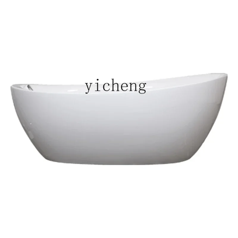 

household oval seamless free-standing acrylic bathtub small apartment bathtub