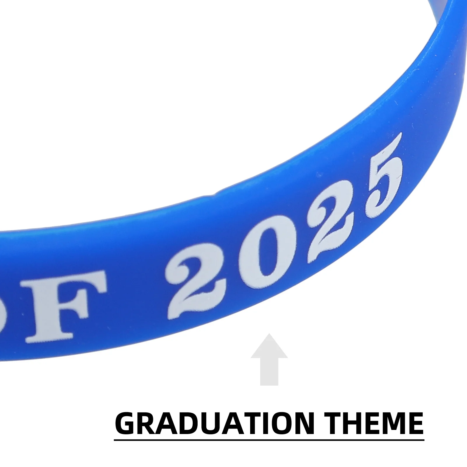 24 قطعة فئة 2025 التخرج أساور سيليكون لينة السلس مرنة طويلة الأمد لوازم الحفلات أساور سيليكون #5