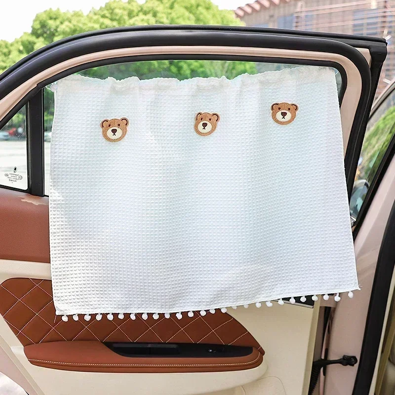 Suction Cup Curtain in Side Window Sunshade UV Protection for Kid Baby Children The Car Window Sunshade Cover Cartoon Universal