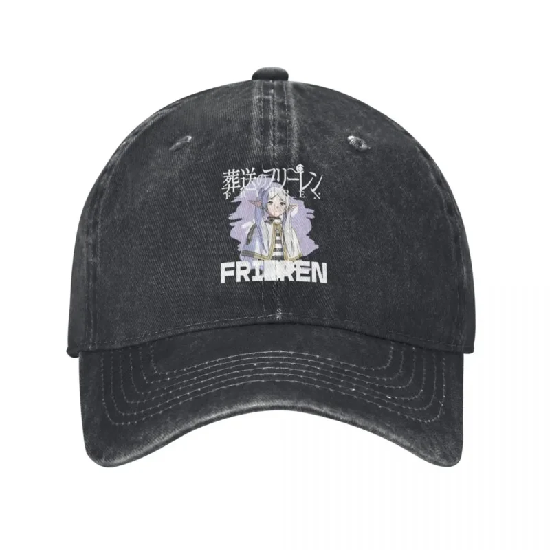 Frieren Beyond Journey's End Baseball Cap Distressed Denim Sousou No Frieren Snapback Unisex Outdoor Unstructured Soft Hat