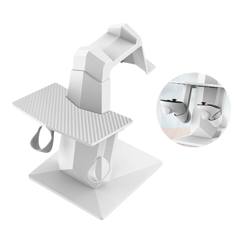 

VR Glasses Storage Stand Desktop Non-slip VR Headset &Controller Stand Removable Adjustable for Meta Quest 3 VR Accessories