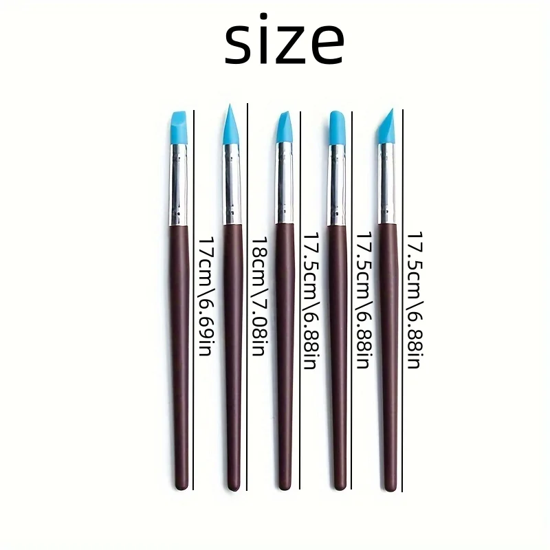 Soft head 5-piece demarking pen Silicone pen Clay polymer clay multi-purpose tool