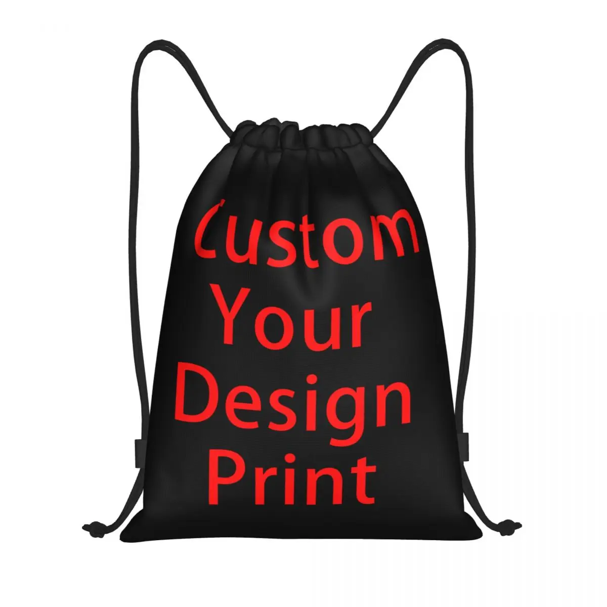 Custom Custom Your Design Drawstring Bag for Shopping Yoga Backpacks Men Women Customized Logo Printed Sports Gym Sackpack