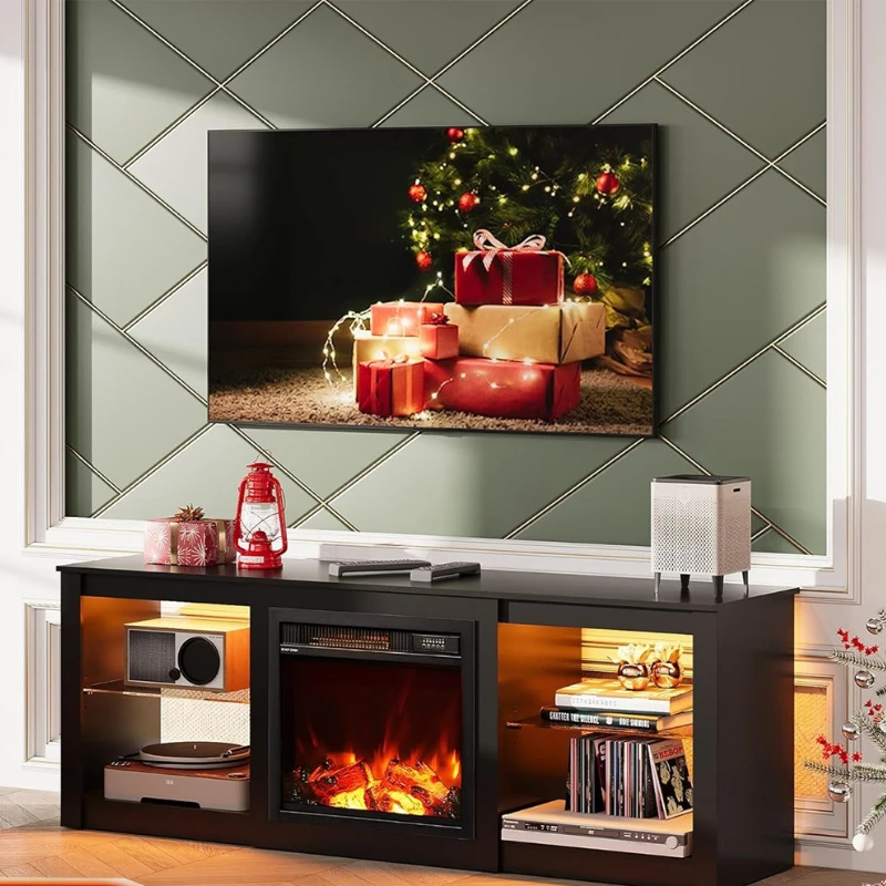 

Материал Камин Телевизор Шкаф Электронное пламя Влагостойкий дизайн Подходит для телевизоров 50-80 дюймов